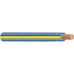 10THHNCSTRBLYL2500 10 AWG THHN Stranded Copper, Blue/Yellow Stripe, 2500'