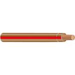 10THHNCSTRBRRDX500 10 AWG THHN Stranded Copper, Brown/Red Stripe, 500'