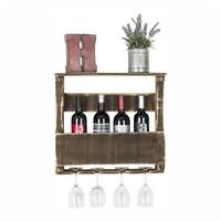 (del) Hutson Designs DHD1074 Original Series Small Rustic Wine and Glass Rack