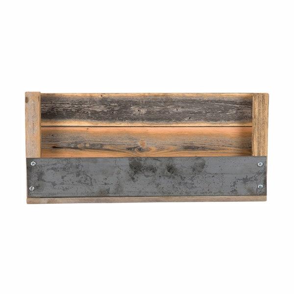 (del) Hutson Designs DHD1129 Industrial Refined Texas Barnwood Shelf