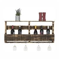 (del) Hutson Designs (del) Hutson Designs DHD5003 Original Series Large Rustic Wine and Glass Rack